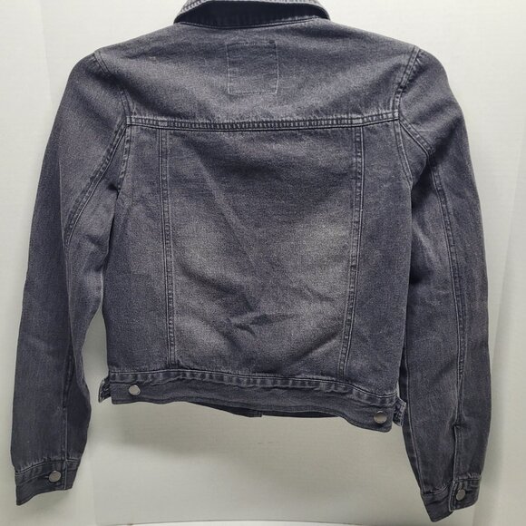 We Love Fine by Goldie Star Wars Patchwork Denim Jacket Black Sith Darkside Med. - Picture 6 of 10